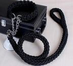 Double Strand Rope Dog Leash & Collar Set