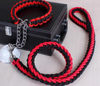 Double Strand Rope Dog Leash & Collar Set