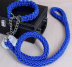 Double Strand Rope Dog Leash & Collar Set