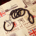 Double Strand Rope Dog Leash & Collar Set