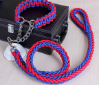 Double Strand Rope Dog Leash & Collar Set