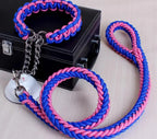 Double Strand Rope Dog Leash & Collar Set