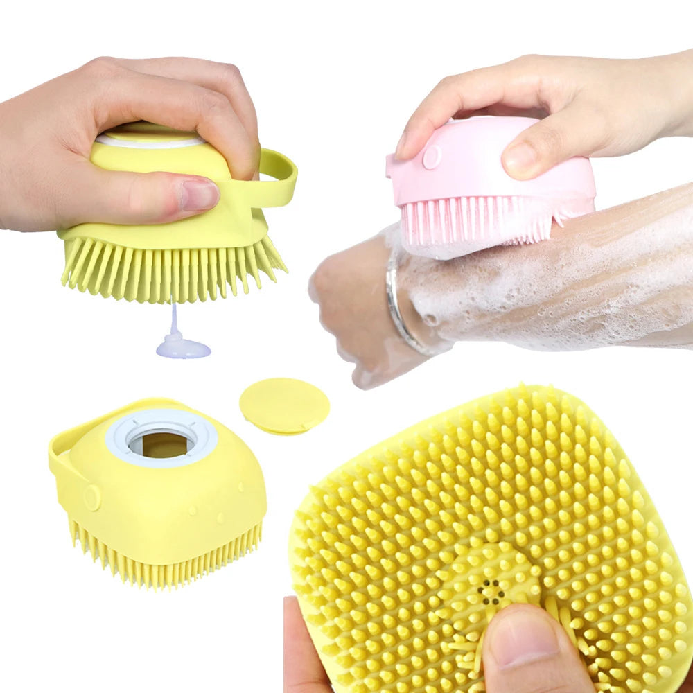 2-in-1 Pet Bath & Massage Brush