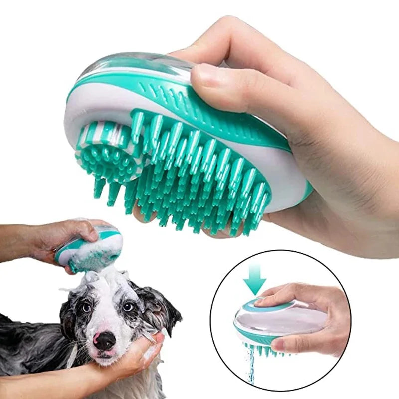 2-in-1 Pet Bath & Massage Brush