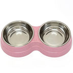 Dual Stainless Steel Pet Bowl