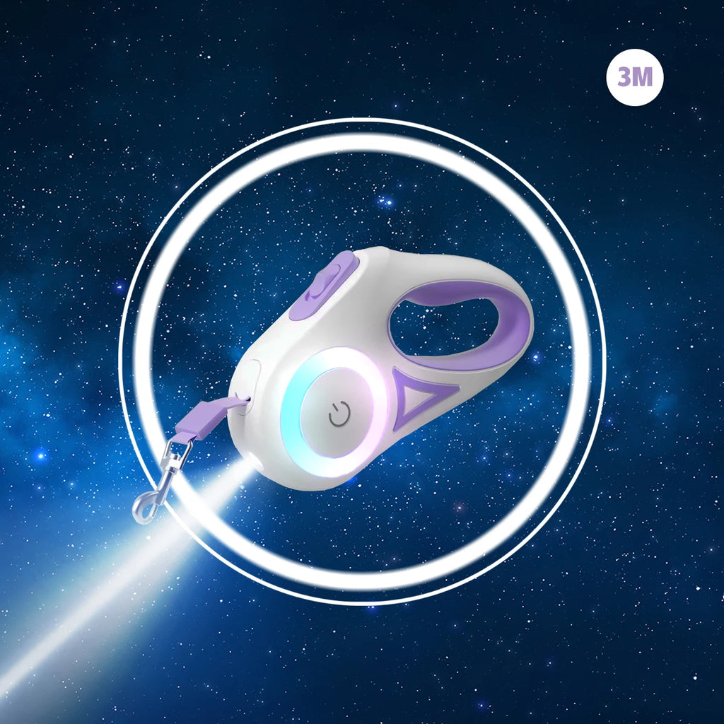 LED Retractable Pet Leash