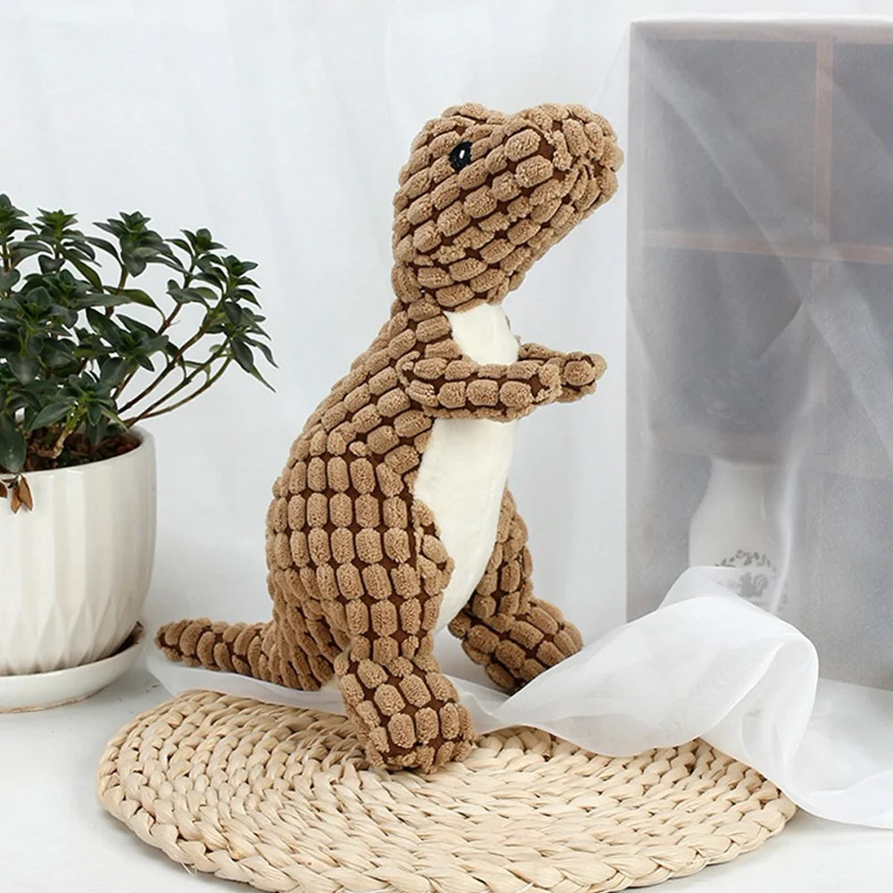 Plush Dinosaur Toy for Dogs and Cats