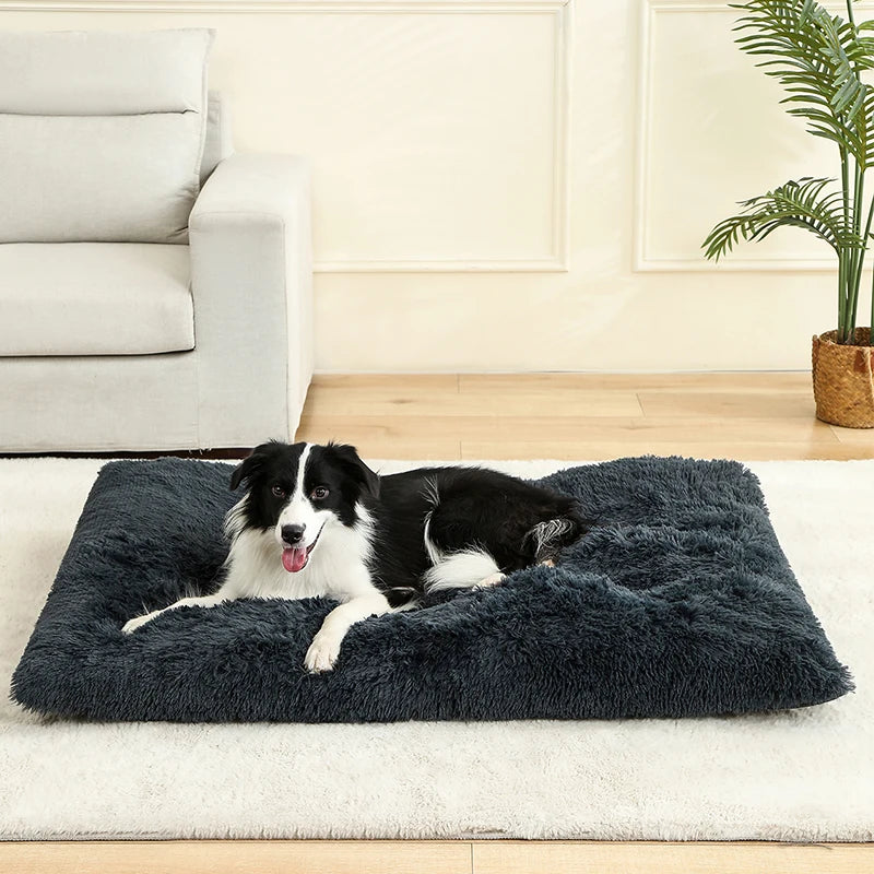 Soft Long Plush Pet Bed