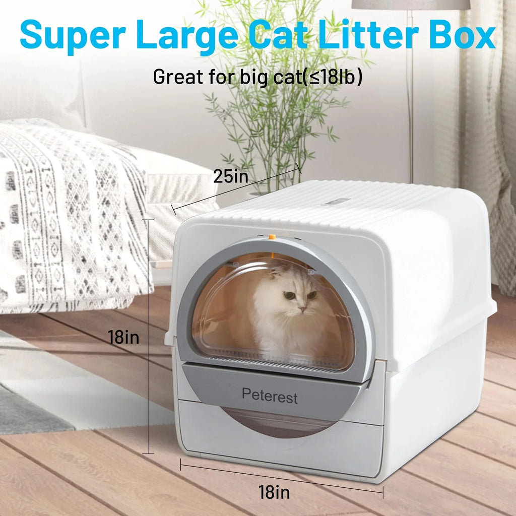 Pull-N-Scoop Semi-Automatic Cat Litter Box