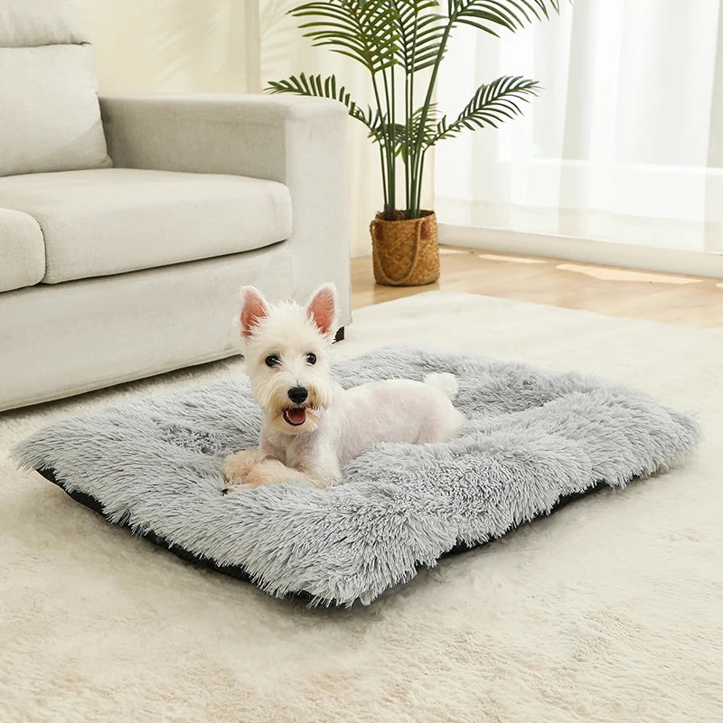 Soft Long Plush Pet Bed