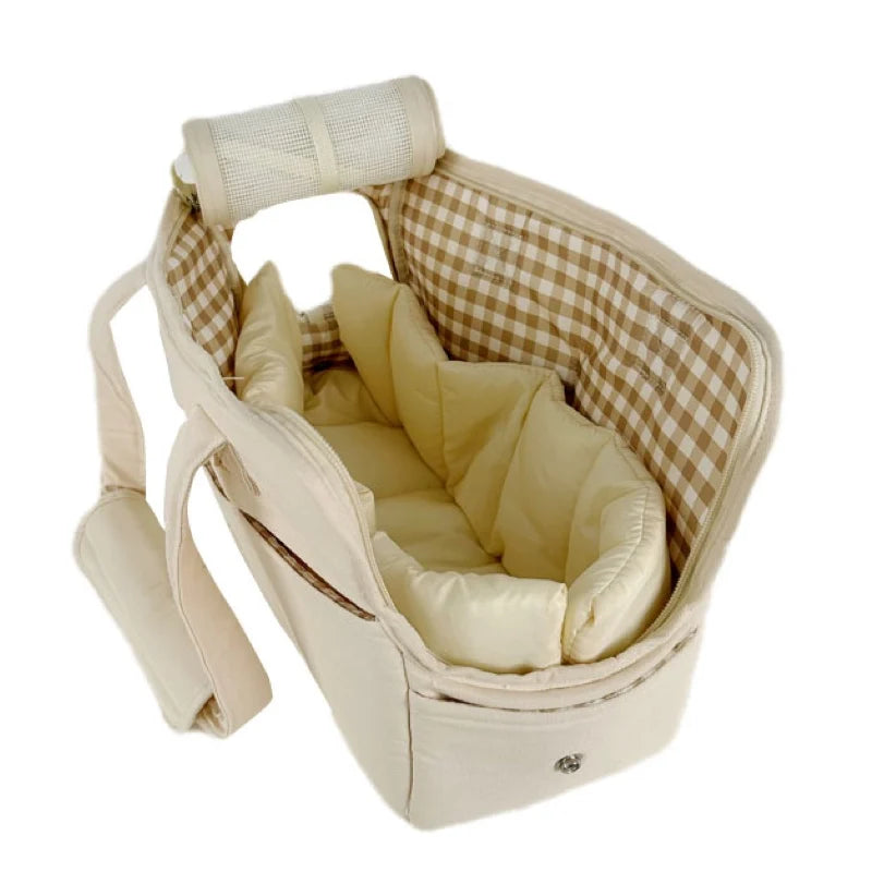 Cotton Pet Carrier Shoulder Bag