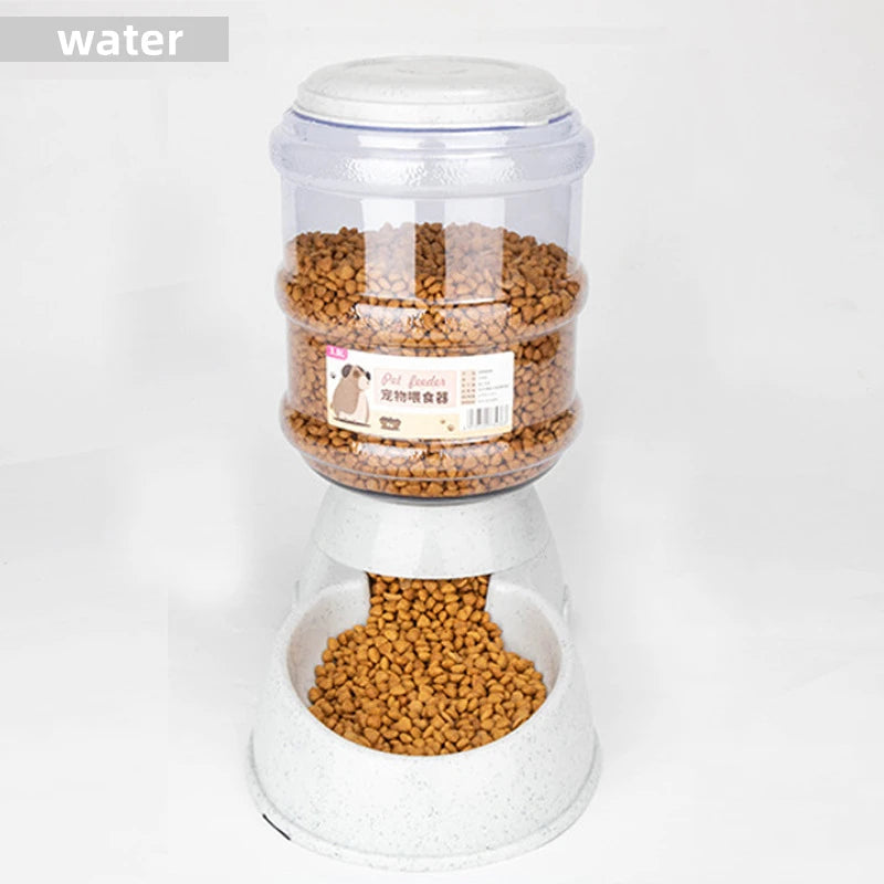 3.8L Capacity Automatic Pet Feeder & Water Dispenser