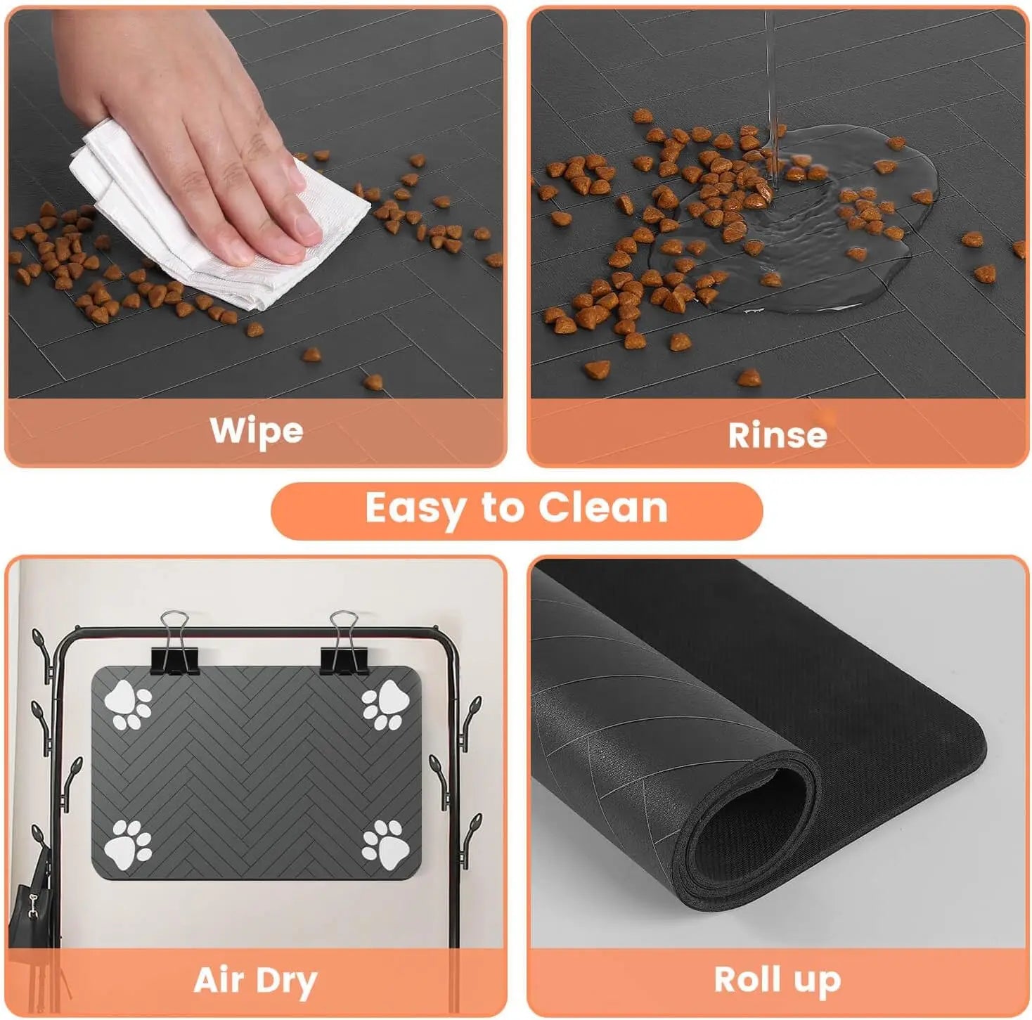 Pet Feeding Mat – Waterproof & Absorbent
