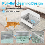 Pull-N-Scoop Semi-Automatic Cat Litter Box
