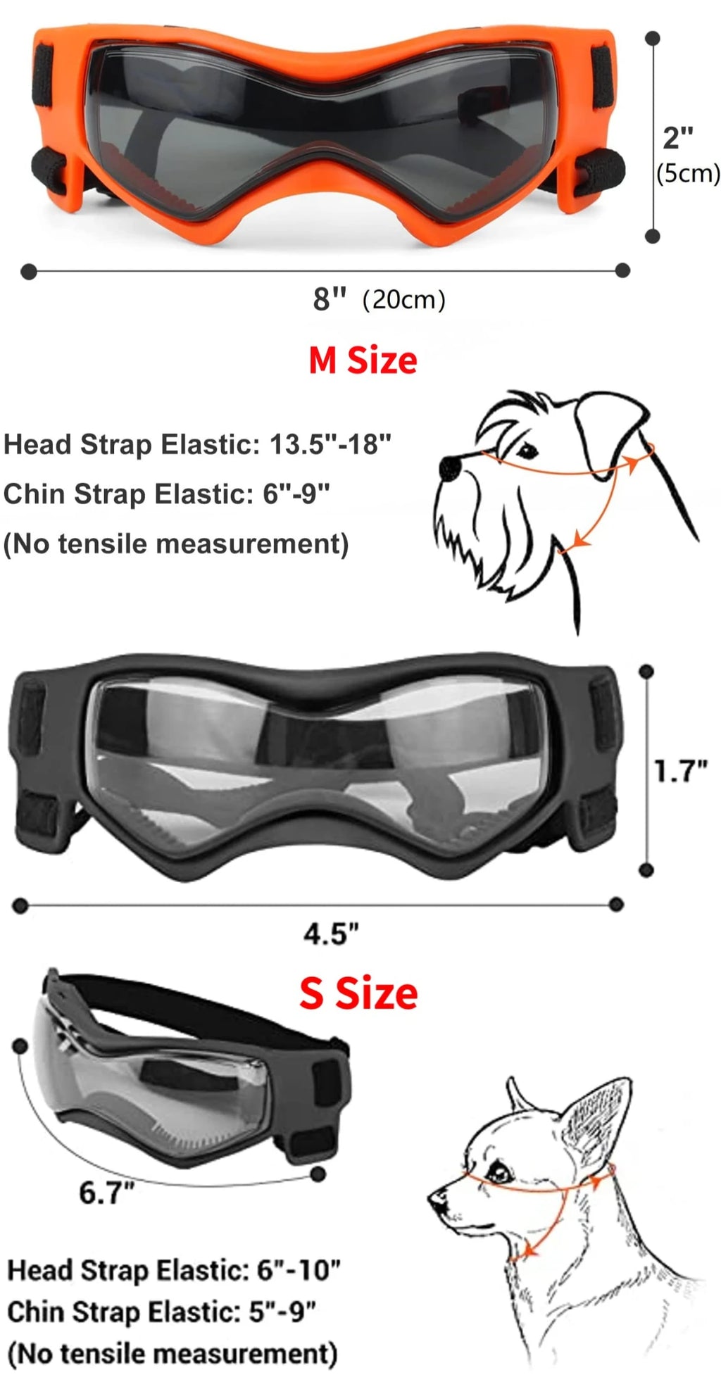 Dog Goggles with UV Protection
