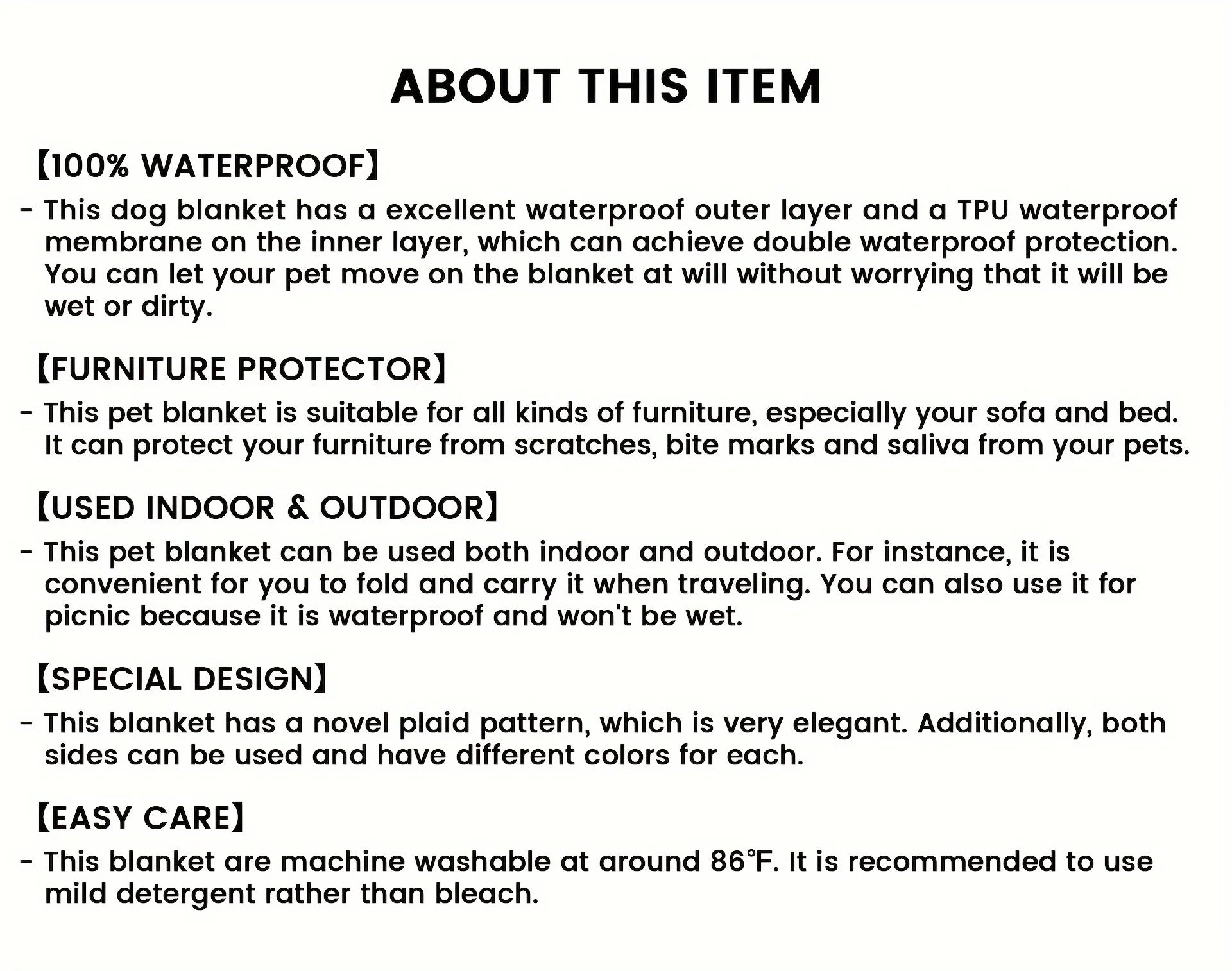 Waterproof & Non-Slip Pet Blanket