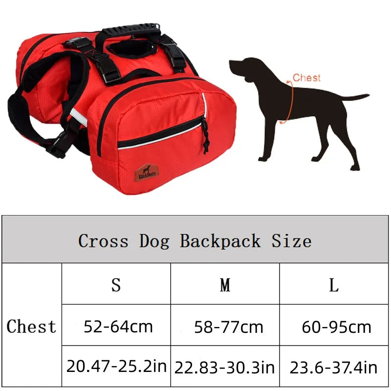 Removable Dog Backpack Harness