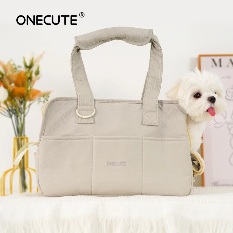 Cotton Pet Carrier Shoulder Bag