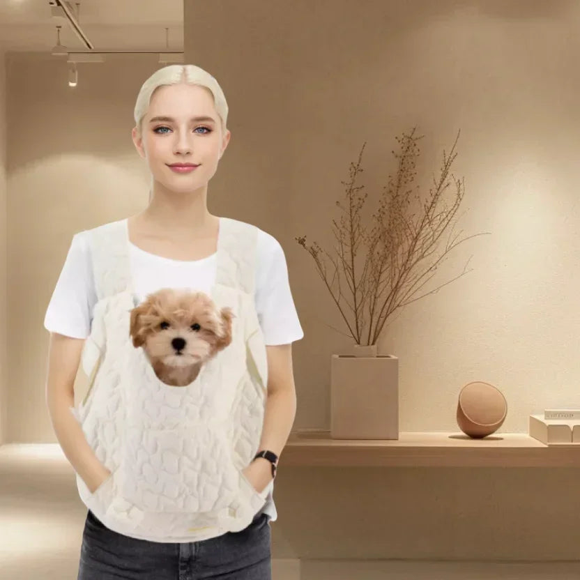 Soft Quilted Pet Carrier Chest Bag