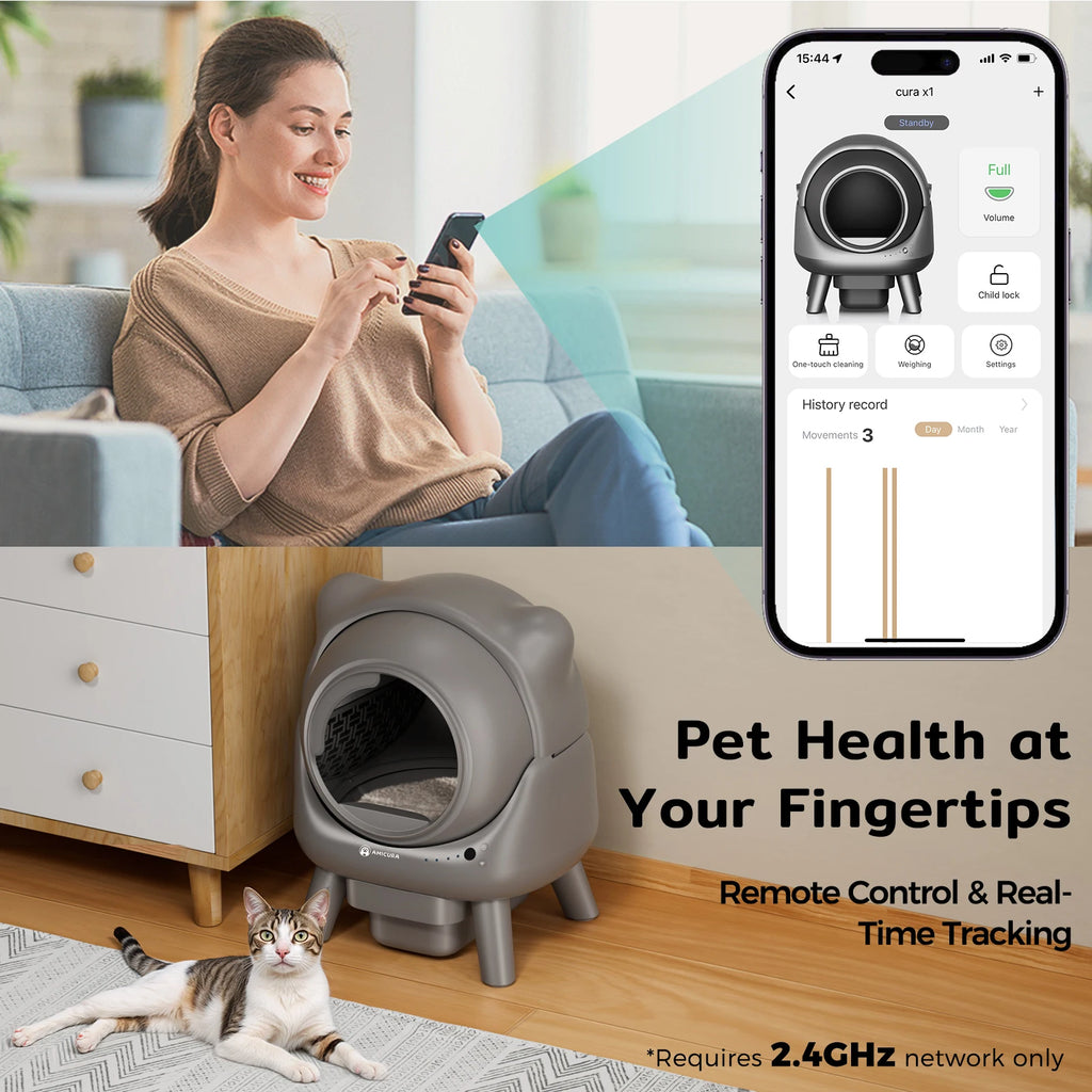 Automatic Self-Cleaning Cat Litter Box