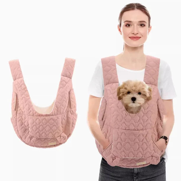 Soft Quilted Pet Carrier Chest Bag