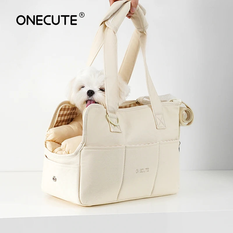 Cotton Pet Carrier Shoulder Bag