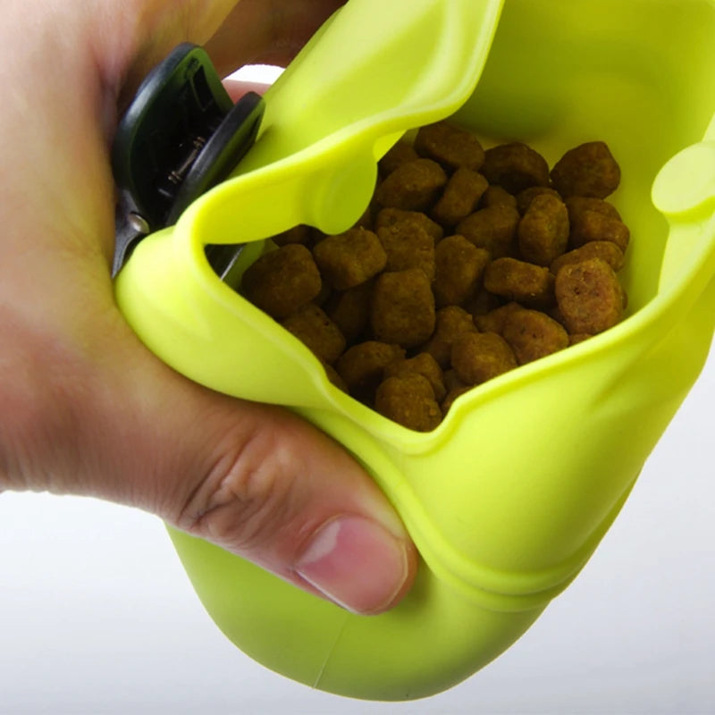 Portable Silicone Pet Treat Bag