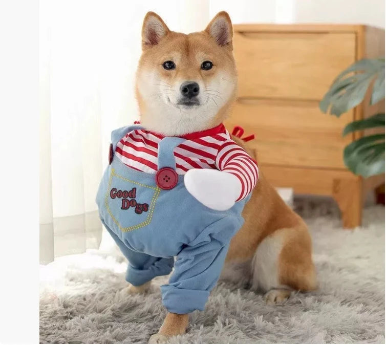Scary Deadly Doll Dog Costume