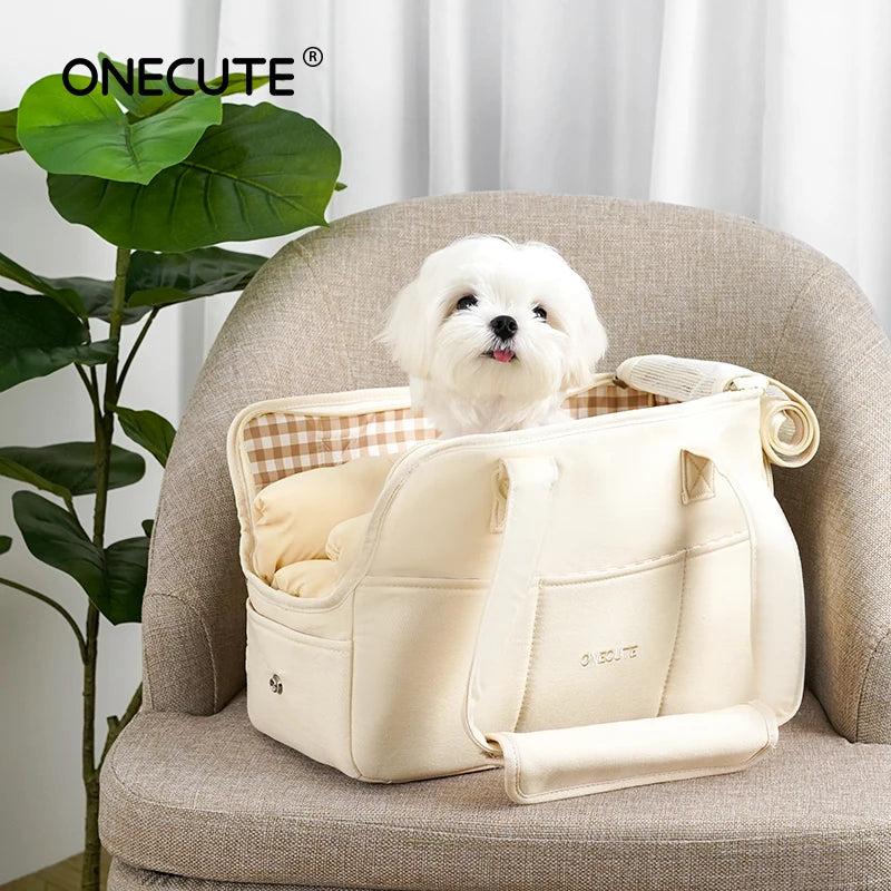 Cotton Pet Carrier Shoulder Bag