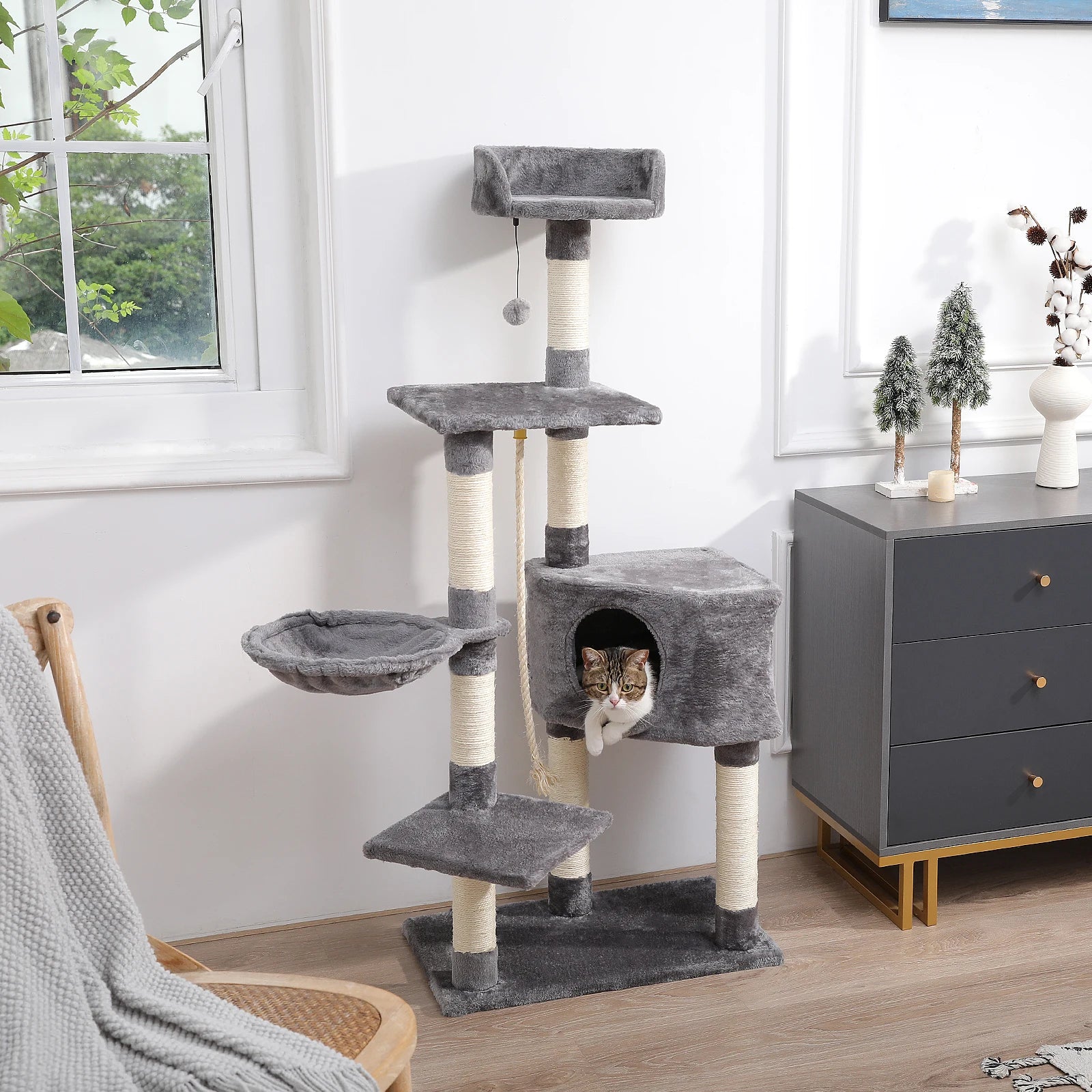 Multi-Level Cat Tree Tower