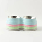 Dual Stainless Steel Pet Bowl