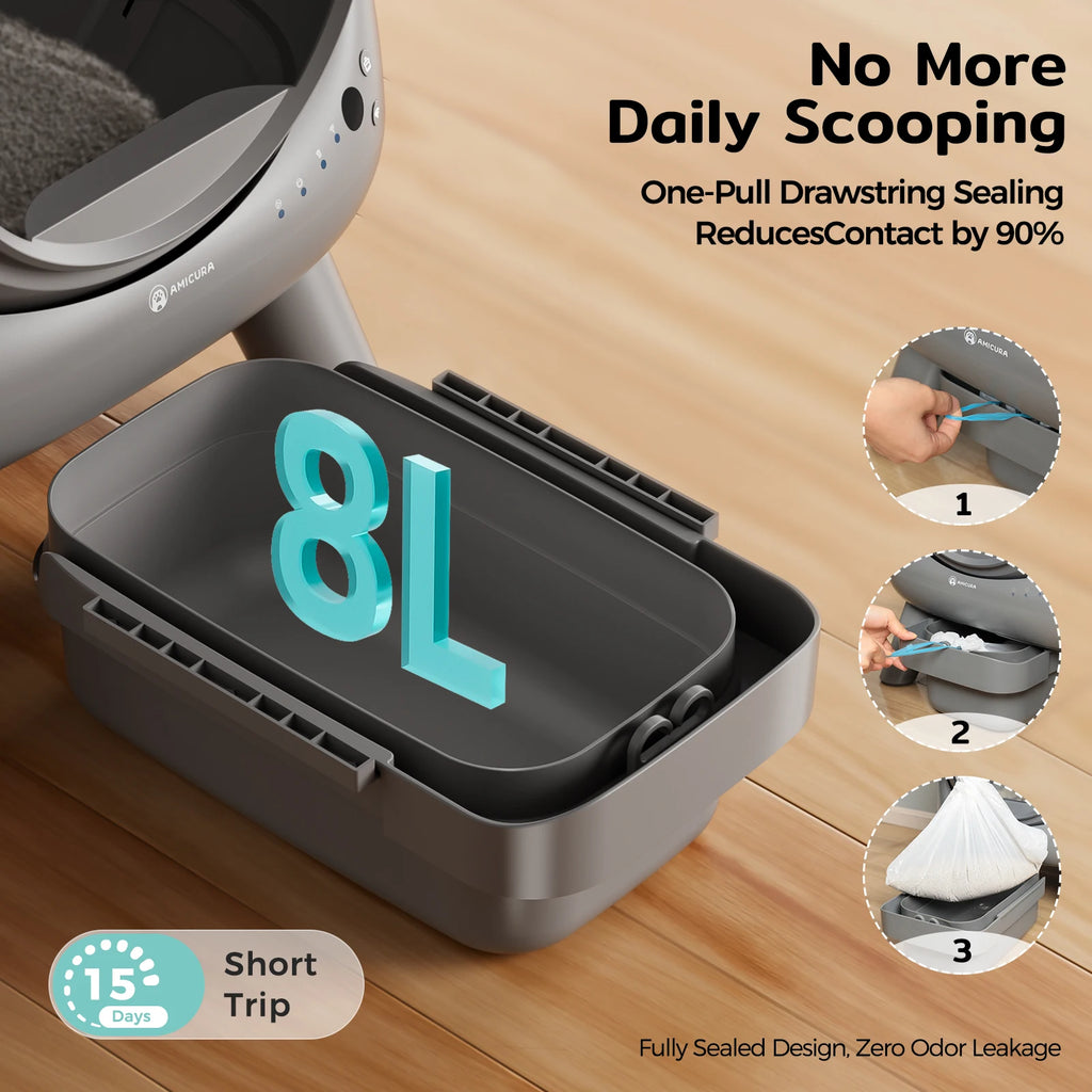 Automatic Self-Cleaning Cat Litter Box