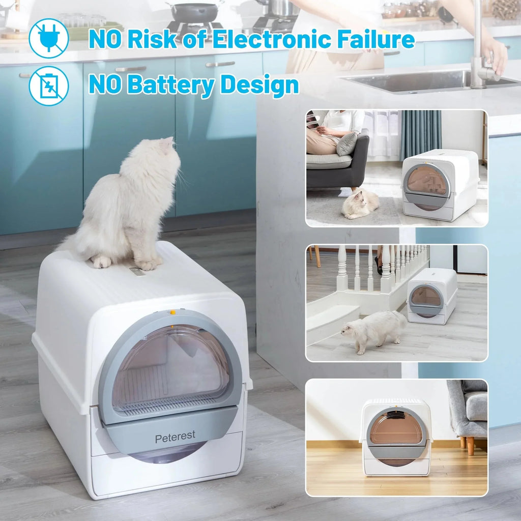 Pull-N-Scoop Semi-Automatic Cat Litter Box