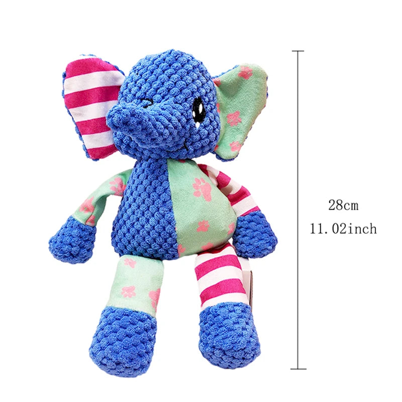 Squeaky Plush Animal Dog Toy