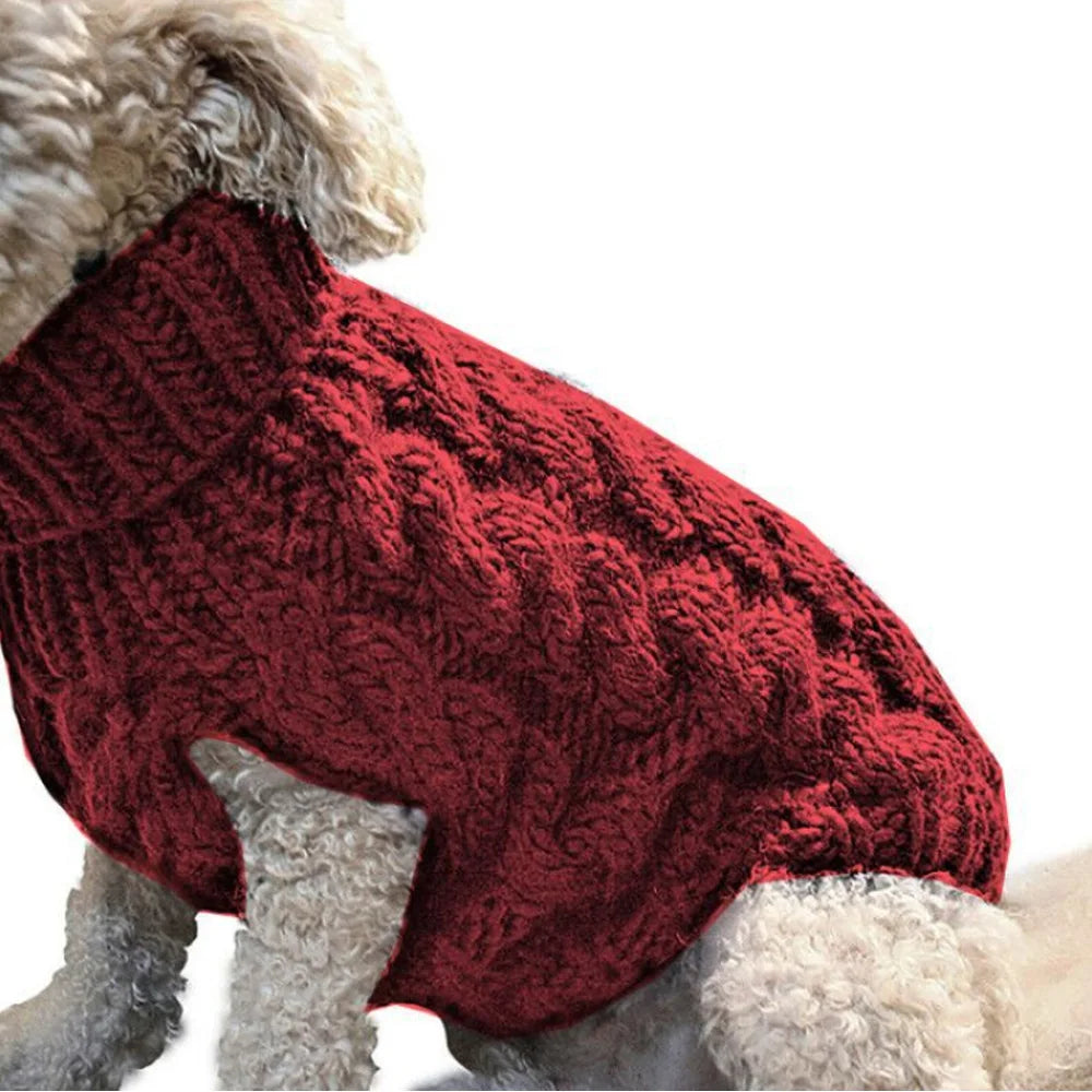 Winter Knitted Dog Sweater
