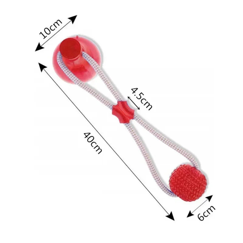 Suction Cup Dog Toy with TPR Ball