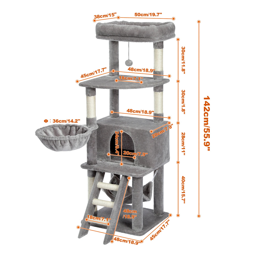 Multi-Level Cat Tree Tower