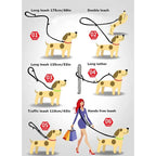 7-in-1 Multi-Function Reflective Dog Leash