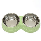 Dual Stainless Steel Pet Bowl